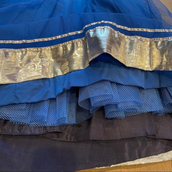 Designer blue ombré lehenga - Picture 10 of 13